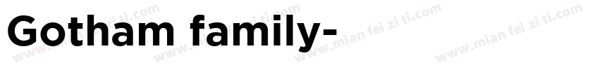Gotham family字体转换